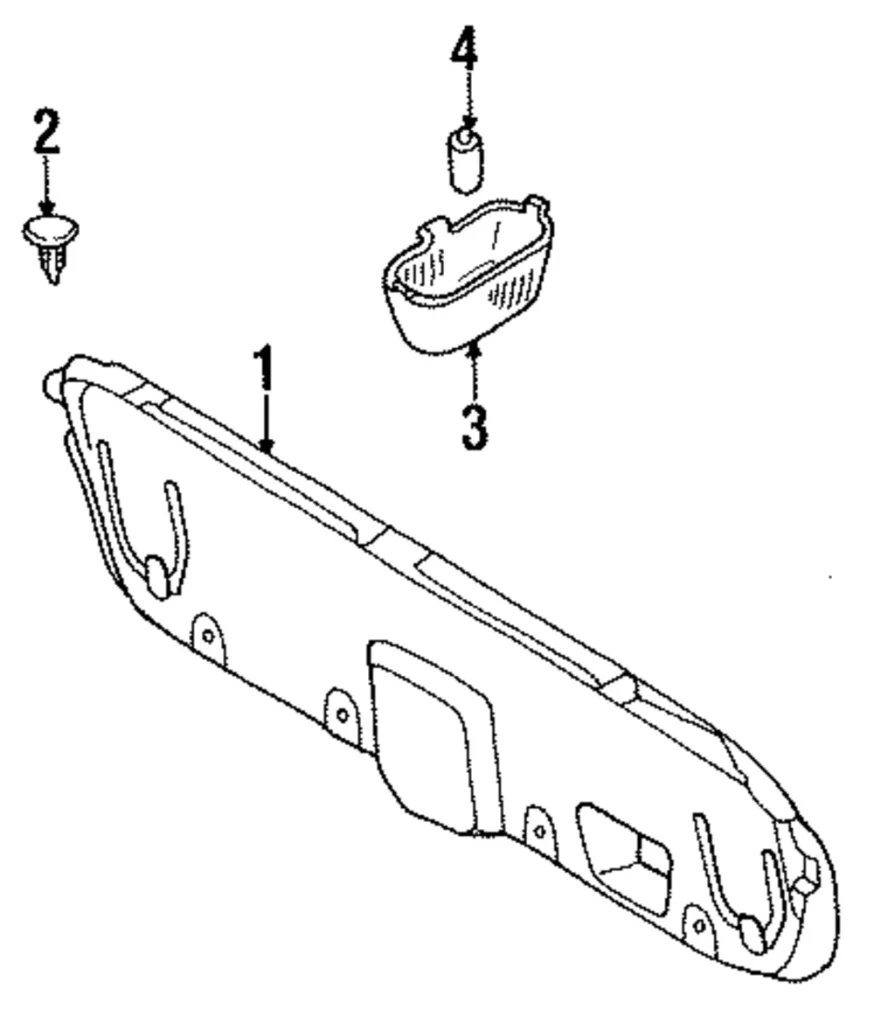 Trunk Lid Trim Clip - Mazda (B003-68-865-00)