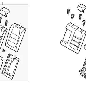 Seat Back Assembly - Mazda (BALW-57-400B-39)
