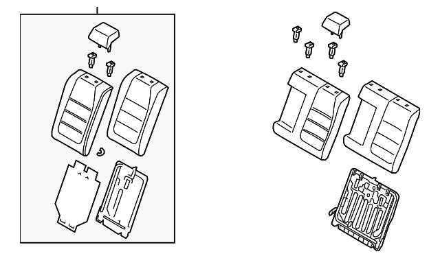 Seat Back Assembly - Mazda (BHN6-57-400C-02)