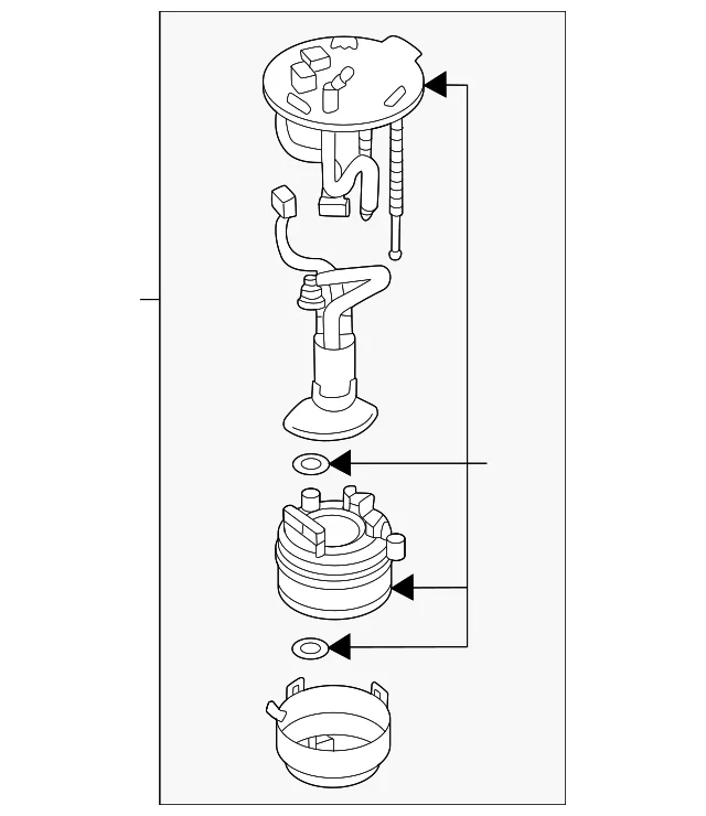 Fuel Pump Assembly - Mazda (PXPP-13-35ZA)