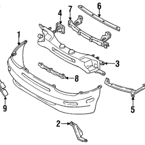 Bumper Cover - Mazda (EA03-50-031B-BB)