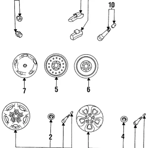 Wheel Cover - Mazda (GA2A-37-170C)