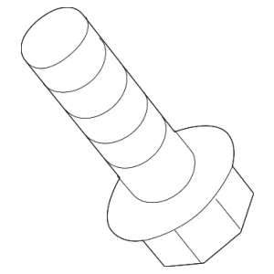 Lower Shaft Lower Bolt - Mazda (B455-32-099B)
