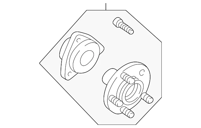 Hub Assembly - Mazda (ZZP0-33-061A)