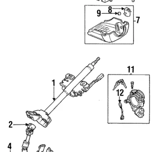 Ignition Lock Cylinder - Mazda (EA70-76-290C)
