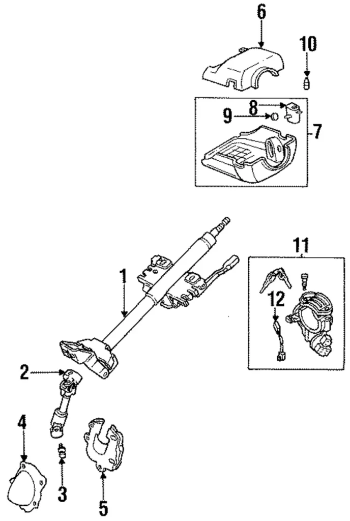 Ignition Lock Cylinder - Mazda (EA70-76-290C)