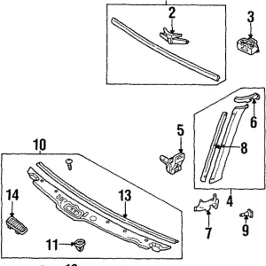 Side Molding Clip - Mazda (LA01-50-6A8A)