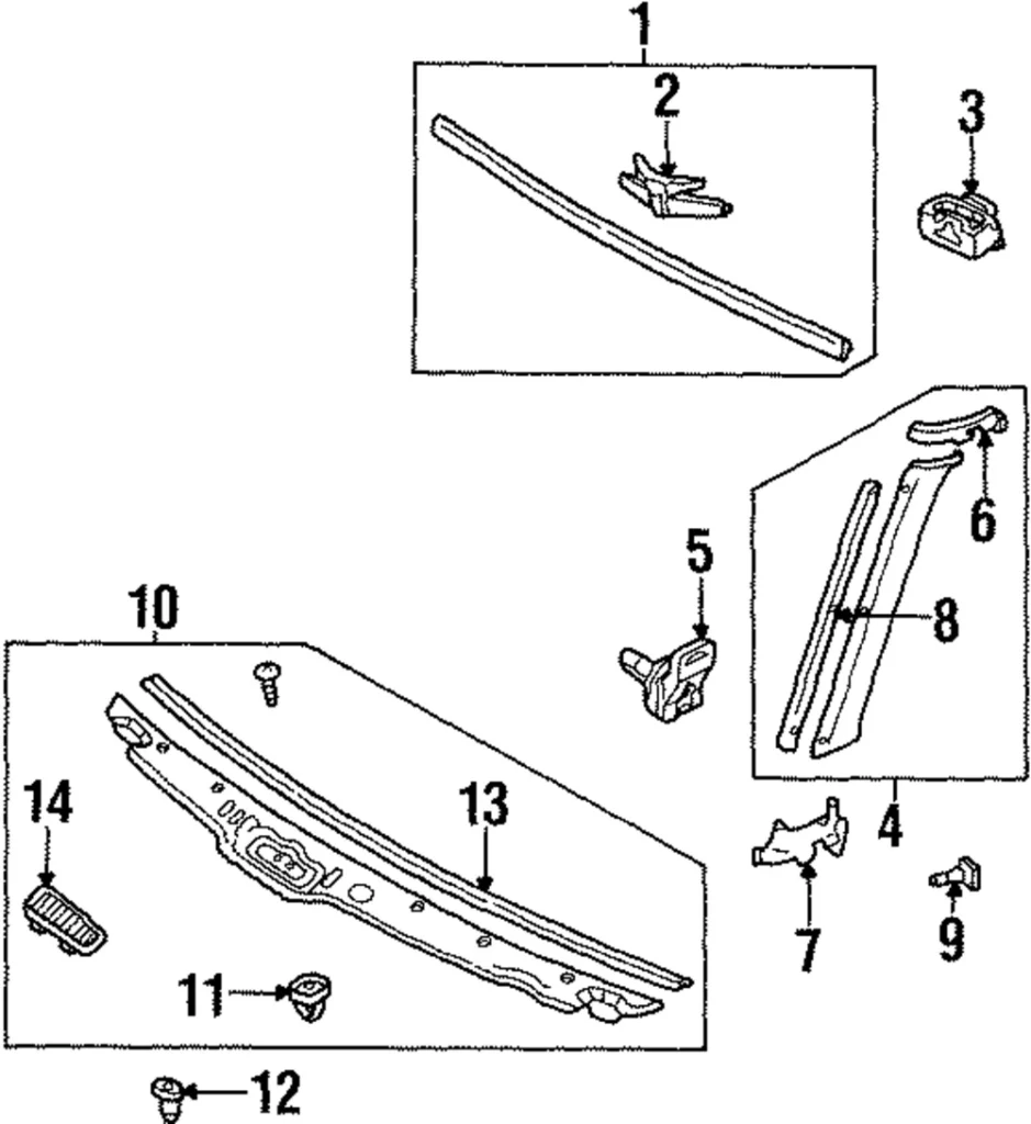 Side Molding Clip - Mazda (LA01-50-6A8A)