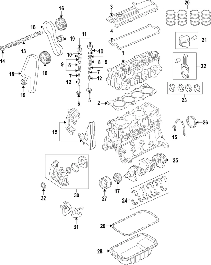 Front Cover Seal - Mazda (RF03-12-603A)