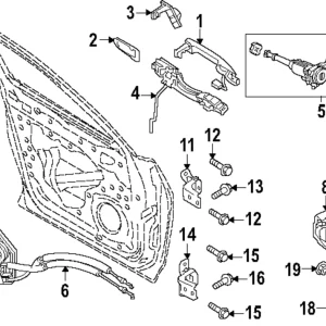 Lever(R) Outer Handle - Mazda (KEMH-58-410A)