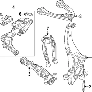 Knuckle Stud - Mazda (KBB6-33-302A)