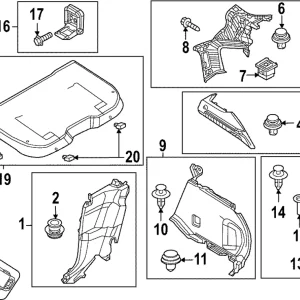 Luggage Cover Strap - Mazda (DN4J-68-3C0)
