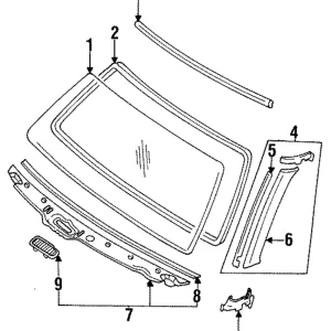 Windshield - Mazda (LA01-63-901D)