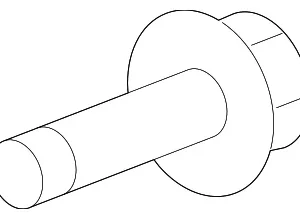 Catalytic Converter Heat Shield Bolt - Mazda (PY9E-40-354A)