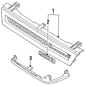 Grille Assembly - Mazda (BRY3-50-710)