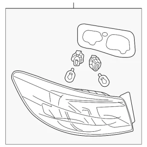 Combo Lamp Assembly - Mazda (BBM4-51-150G)