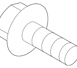 Caliper Assembly Bolt - Mazda (DA6C-26-048)