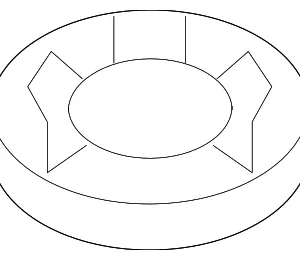 Suspension Cross-Member Rear Bushing - Mazda (TD13-28-880A)