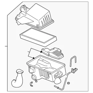 Air Cleaner Assembly - Mazda (L38F-13-320A)