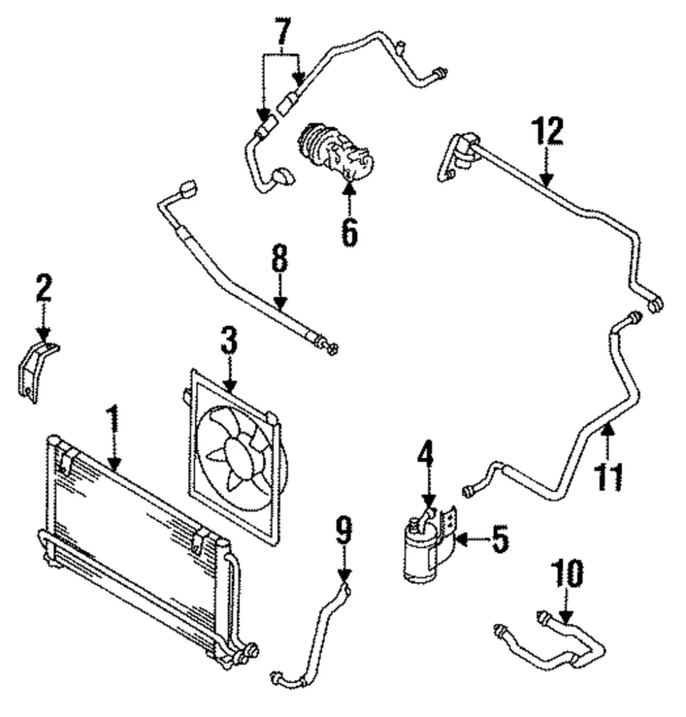 High Pressure Hose - Mazda (EA03-61-461A)
