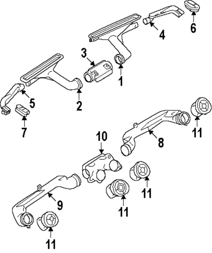 Defroster Vent - Mazda (NA01-60-161-00)