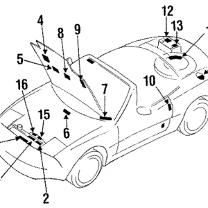 Emission Label - Mazda (NA01-69-036G)