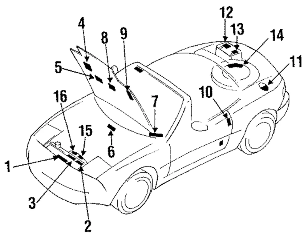 Info Label - Mazda (E508-15-031)