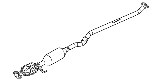 Converter & Pipe - Mazda (PYE6-20-55XA)