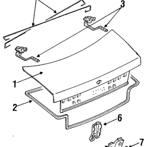 Weatherstrip - Mazda (B455-56-951B)