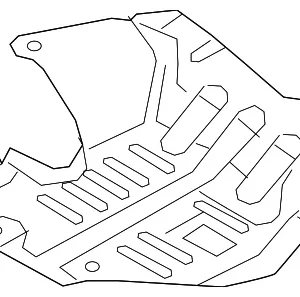 Rear Shield - Mazda (KD45-56-393B)