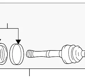 Axle Assembly - Mazda (MD21-25-500R-0A)
