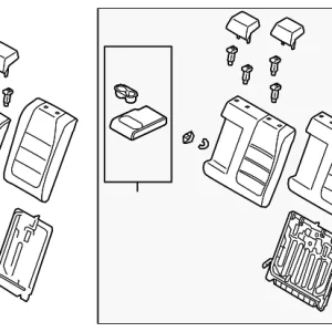 Seat Back Assembly - Mazda (BHVR-57-450-02)