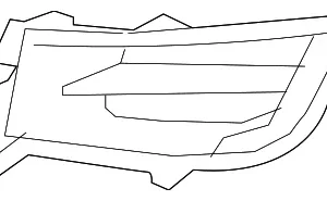 Outer Grille - Mazda (GS3L-50-C11C)