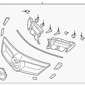 Grille Assembly - Mazda (BR5V-50-710B-19)