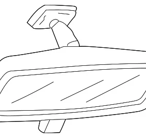 Interior Rear View Mirror - Mazda (EC13-69-220A)