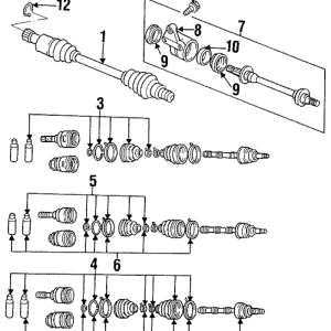 Inner Boot Clip - Mazda (G568-22-550)