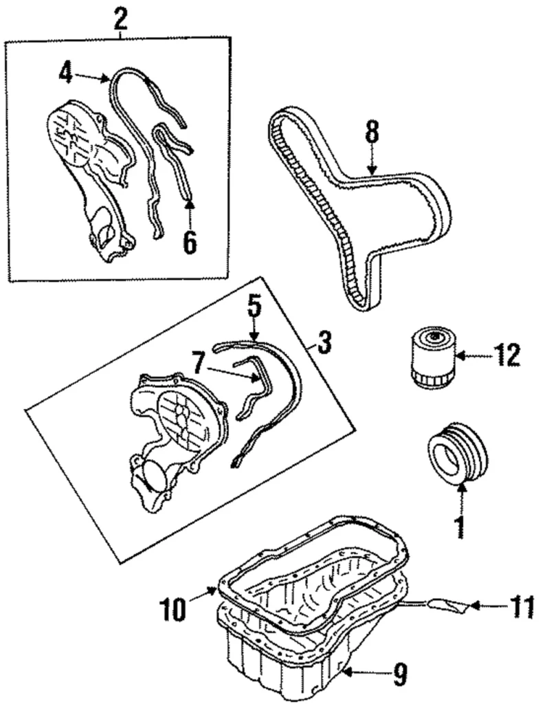 Timing Cover - Mazda (JE15-10-510B)