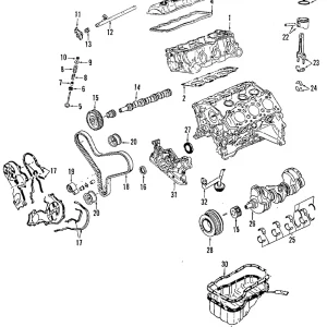 Bearing Set - Mazda (JEY0-11-SG0)