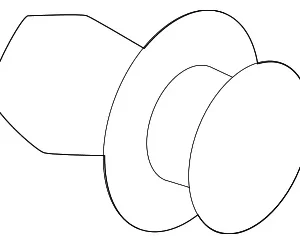 Lower Shield Clip - Mazda (VC67-42-235)