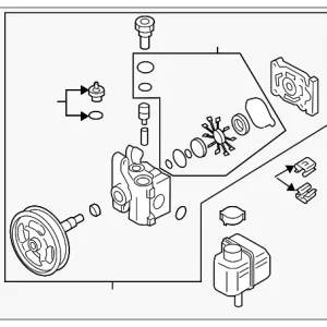 Power Steering Pump - Mazda (GP9A-32-650A)