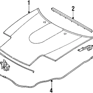 Support Rod - Mazda (NA01-56-650)