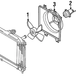 Fan Motor - Mazda (B61F-15-150A)