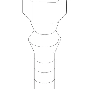 Steering Lock Bolt - Mazda (H043-66-154)