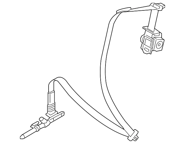 Seat Belt Lap And Shoulder Belt - Mazda (NAYJ-57-L90D)