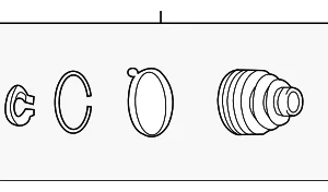 Inner Boot - Mazda (GG64-22-540)