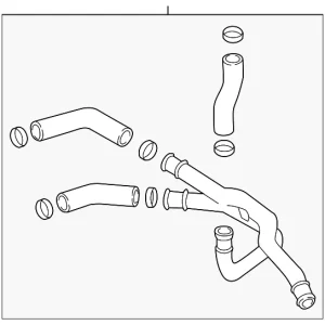 Oil Cooler Line - Mazda (AJ03-14-520F)