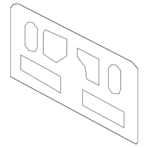 License Panel - Mazda (TK21-50-170)