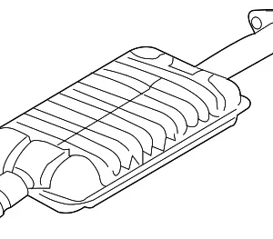 Resonator W/Pipe - Mazda (L3H5-40-300A)