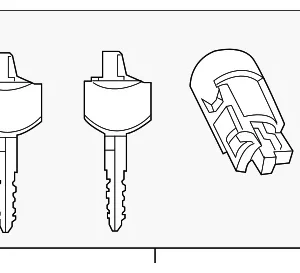 Ignition Lock Cylinder - Mazda (CCY4-76-14XB)