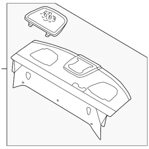 Pkg Tray Trim - Mazda (GJ4H-68-3A0D-29)